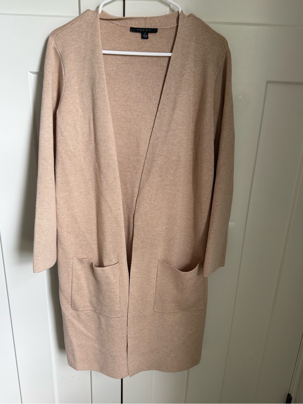 Cyrus Knit Open Cardigan - Beige size S. Like new.